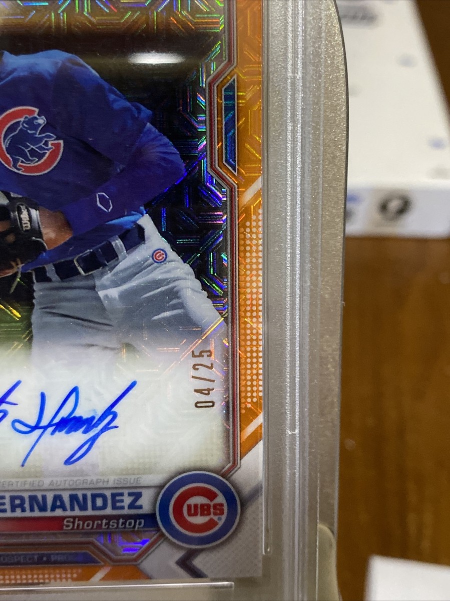 25 PSA 9 MINT 2021 Bowman Chrome Cristian Hernandez Mega Box