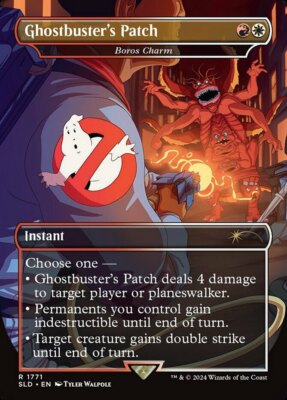 [1x] Ghostbuster's Patch - Boros Charm - Rainbow Foil Near Mint, English Secret 