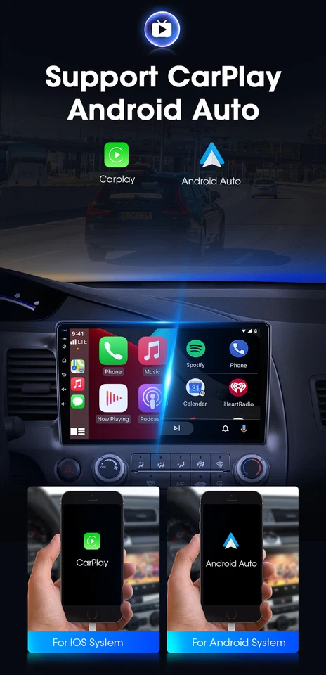 Universal 1 Din Flip-Out Single Android 15.0 GPS Car Stereo CD/DVD Player HD DAB - Image 4 of 4