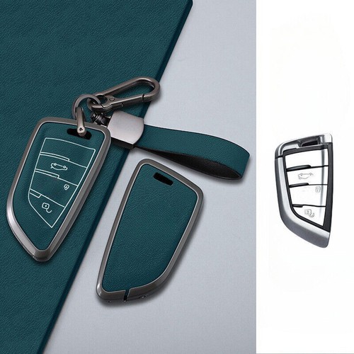 Alloy Leather Car Key Fob Case Cover For BMW 2 3 5 6 7 M5 X1 X2 X3 X4 X5 X5M X6 - Bild 10 von 19
