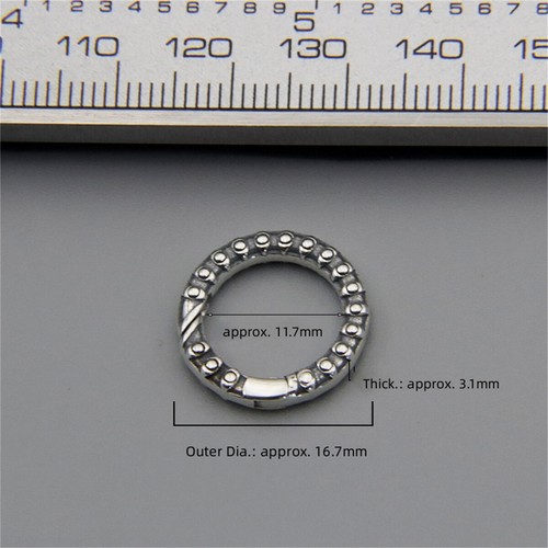 1PC S925 Sterlingsilber Ringverschluss Schnalle DIY Halskette Armband Zubehör - Picture 9 of 21