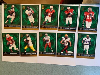 (Lot of 10) 2001 Crown Royale Football 21st Century Rookie Cards incl  (R.Wayne)