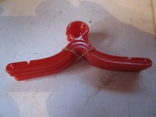 Lot of 6 Vintage 1960s KEN Doll Clothes Hangers RED Hard Plastic 3.5  