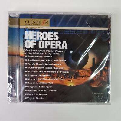 NEW Heroes Of Opera Beethoven Fidelio Berlioz Verdi Mozart Rossini Classical CD