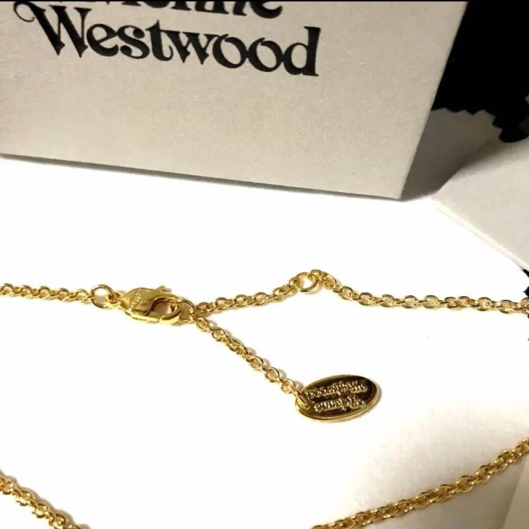Vivienne Westwood Dorina Moon Orb Necklace Pendant Gold Chain Outlet  authentic | eBay