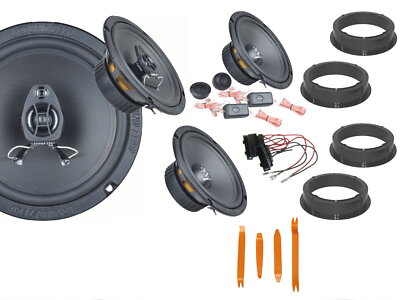 Ground Zero  Set für VW  Golf 6 BJ 08-13 Tür Vorn Hinten 540 Watt Ausbaubügel