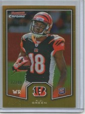 A.J. Green 2011 Bowman Chrome Gold Refractor Rookie #77/99