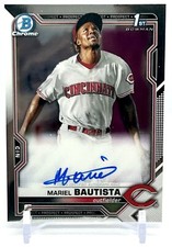 2021 Bowman Chrome Auto MARIEL BAUTISTA 1st Prospect #CPA-MB - FREE SHIPPING