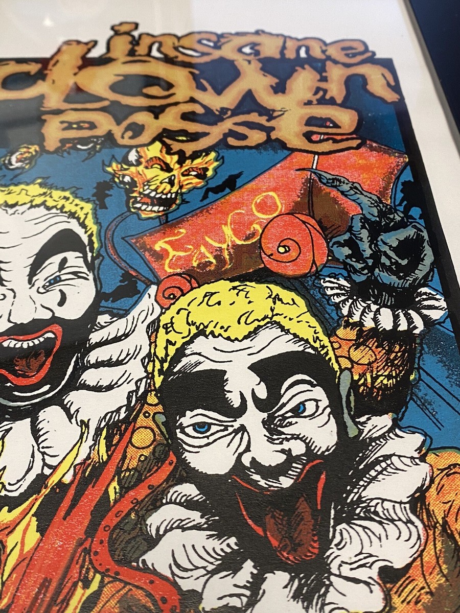 INSANE CLOWN POSSE TWIZTID ALLEN JAEGER SIGNED 1999 CONCERT POSTER