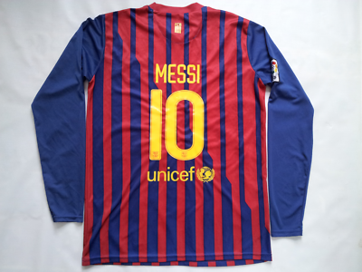 FC Barcelona Messi 10 ユニフォーム 長袖 オーセンティック VINTAGE NIKE DRI FIT BARCELONA #10 MESSI AUTHENTIC SOCCER LONG
