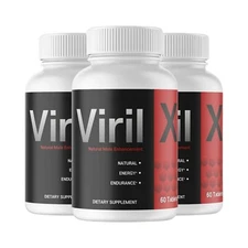 3-Pack Viril X All Natural Formula Dietary Supplement - 180 Capsules