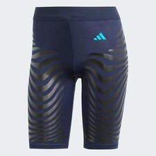 Image of ADIDAS ADIZERO CONTROL RUNNING SHORTS LEGGINGS WOMEN SIZE MEDIUM NEW LEGEND INK