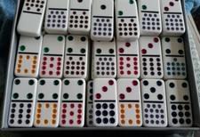 REPLACEMENT DOMINOES CARDINAL DOUBLE 15, SING...