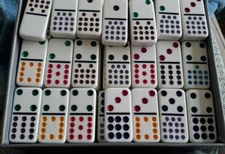 REPLACEMENT DOMINOES CARDINAL DOUBLE 15, SINGLE BONE SALE, READ DESCRIPTION 
