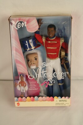 NIB BARBIE DOLL 2001 IN THE NUTCRACKER KEN BLACK AA PRINCE ERIC 
