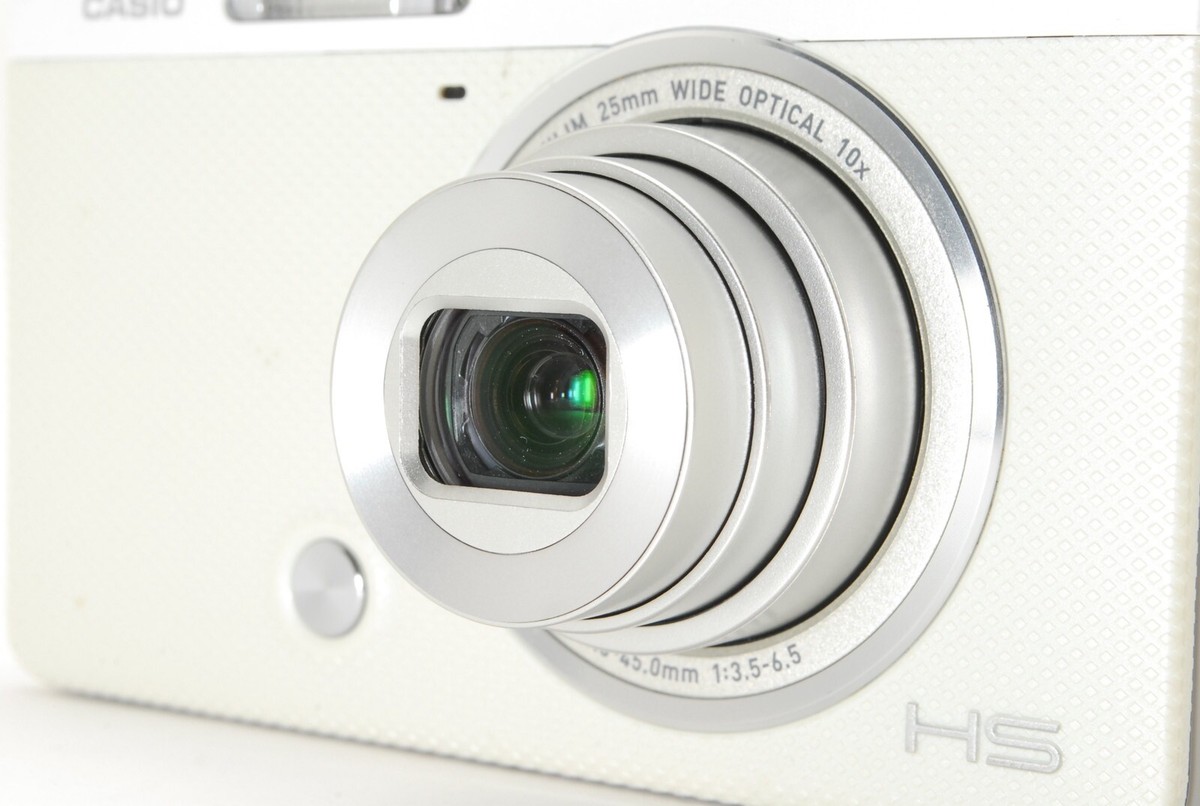 美咲　CASIO EXILIM EX-ZR50ホワイト NEAR MINT w/Case 】Casio HIGH SPEED EXILIM EX-ZR50 White