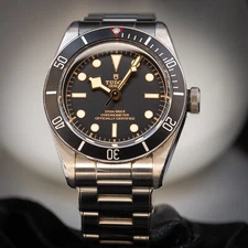Tudor Black Bay Heritage Stainless Steel 41mm Black Dial 79230N B+P