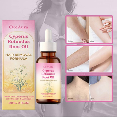 #ad #ad 60ML Cyprus Oil for Hair RemovalOrganic Cyperus Rotundus Oil for Reducing Body $9.95