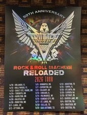Official Triumph 50th Anniversary Reloaded 2026 Reunion Tour Foil Poster Cool