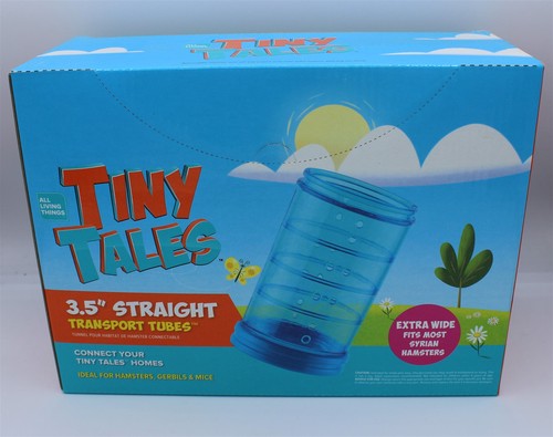 Tiny Tales 3.5" Straight Transport Tubes Box of 12 Syrian Hamsters Gerbils Mice