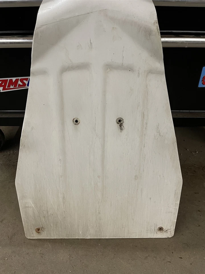 Polaris Dragon IQ 800 600 Shift 550 RMK 09 10 11 12 13 OEM White Skid Plate  - Image 2 of 3