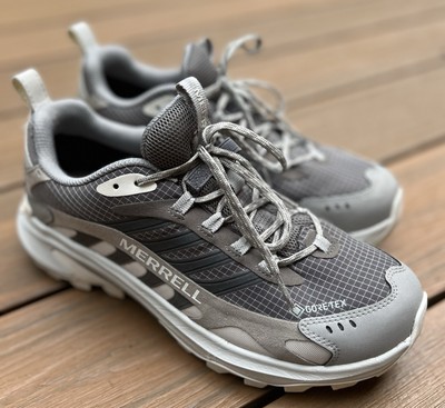 Merrell Women Moab Speed 2 GORE-TEX  Shoes 9.5 Gray Charcoal Waterproof