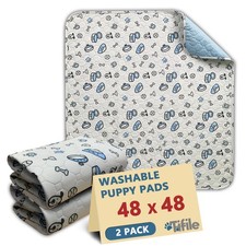 2-Pack Washable Reusable Dog Pee Pads, Absorbent Puppy Whelping Pads, 48x48"