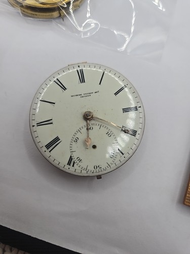Duchene Peyrot Co 45mm Pocket Watch Movement Horizontal Escapement For Repairs - Picture 2 of 10