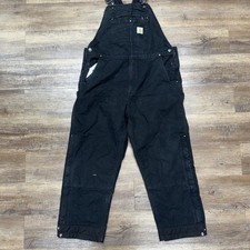 Carhartt Insulated Overalls Duck Canvas Double Knee Size XL Short.