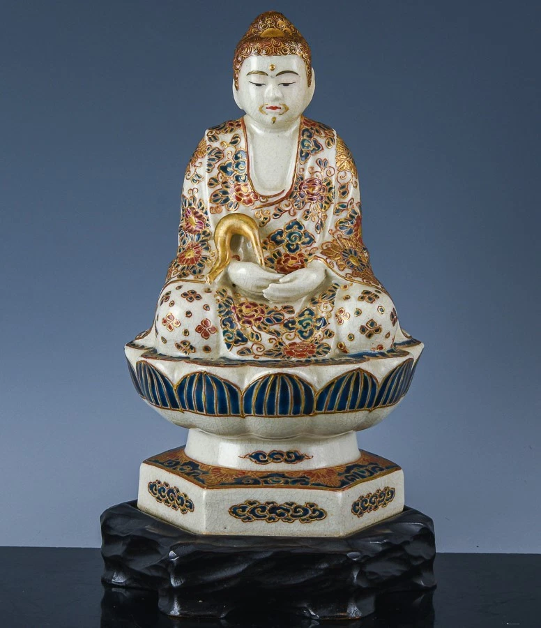 蓝色日本古董花瓶| eBay