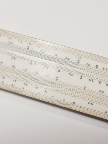 Vintage Unique Log Log Wooden Slide Rule w Original Case 1950s - Made in England - Picture 10 of 15