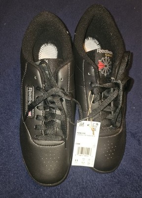 Reebok Classic Princess Training Black Leather Size 11 Athletic Shoe
