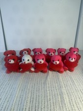 Lot of 11 Star Gifts Small Valentine Teddy Bears Plush Stuffed Animals 4.5 In