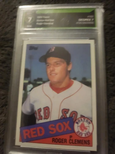 1985 TOPPS #181 ROGER CLEMENS RC RED SOX DEGREE NM 7