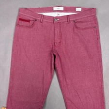 Brax Pants Mens 40x30 Red Cooper Fancy Golf Driving Range Office Work (Tag40x34)
