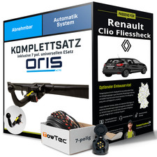 Für RENAULT Clio IV Typ BH Anhängerkupplung abnehmbar +eSatz 7pol uni. 12- NEU