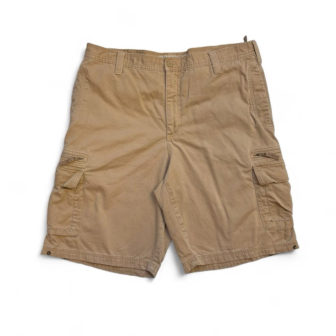 Men’s Beige Vintage 90s Lee Baggy Cargo Jorts 38”