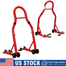 900Lbs Motorcycle Bike Stand Lift Set ,Front & Rear Combo Motorcycle Lift Stand