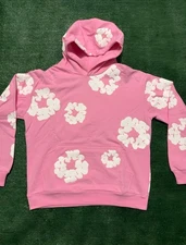 Denim Tears Pink Hoodie – Size Medium, 100% Cotton 🔥