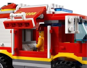 LEGO City 4208 4x4 Fire Truck 100% Complete Retired Forest Fire Firefighter