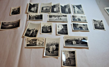 vintage photos WWII era couples and military men snapshots B W 1937-1942 19 pcs
