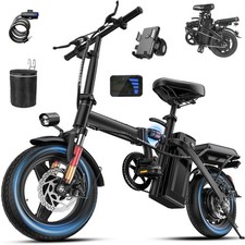 560W Folding Electric Bike for Adults And Teens,48V 10AH Battery,20-24 MPH