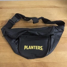 Planters Peanuts Fanny Pack/Waist Bag - Promotional Item - Black Nylon