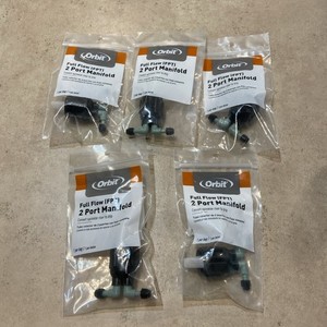 Orbit 67030 67030L 2 Port Manifold Full Flow FPT,Convert Sprinkler Riser To Drip