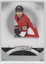 2017-18 Upper Deck Premier Premier Rookie Jerseys Filip Chlapik #52 s3g