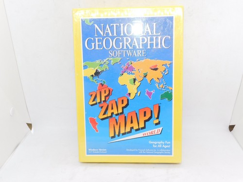 National Geographic Software Zip Zap Map! World Macintosh Mac 1994 New ...