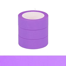 3 Purple Washi Tapes Plain Decorative Masking Tape, 32 Feet Self-Adhesive Tapes 