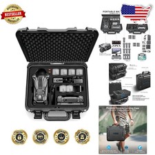 DJI Mavic 4 Pro Case Waterproof Hard Shell Drone Storage Black