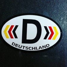 D Germany Country Code Oval Sticker Vinyl Germany Flag Bumper Euro