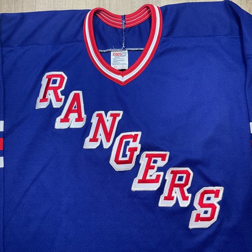 Maillot Hockey Vintage CCM New York Rangers – Homme XL, Made In Canada (Ai Knit)